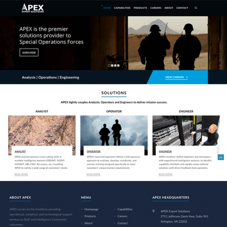 Defense Contractor Website Redesign by Affordable Web Design Company