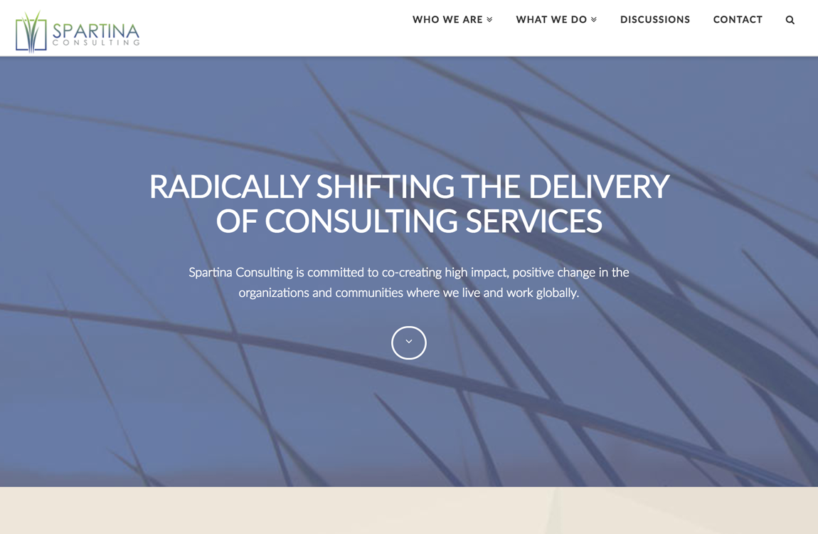 Spartina Consulting Website Redesign by Freelance Web Designer Jess Lopez